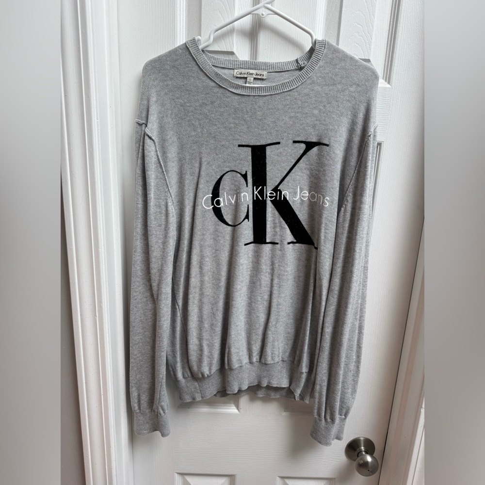 Calvin Klein Gray Crewneck Sweater